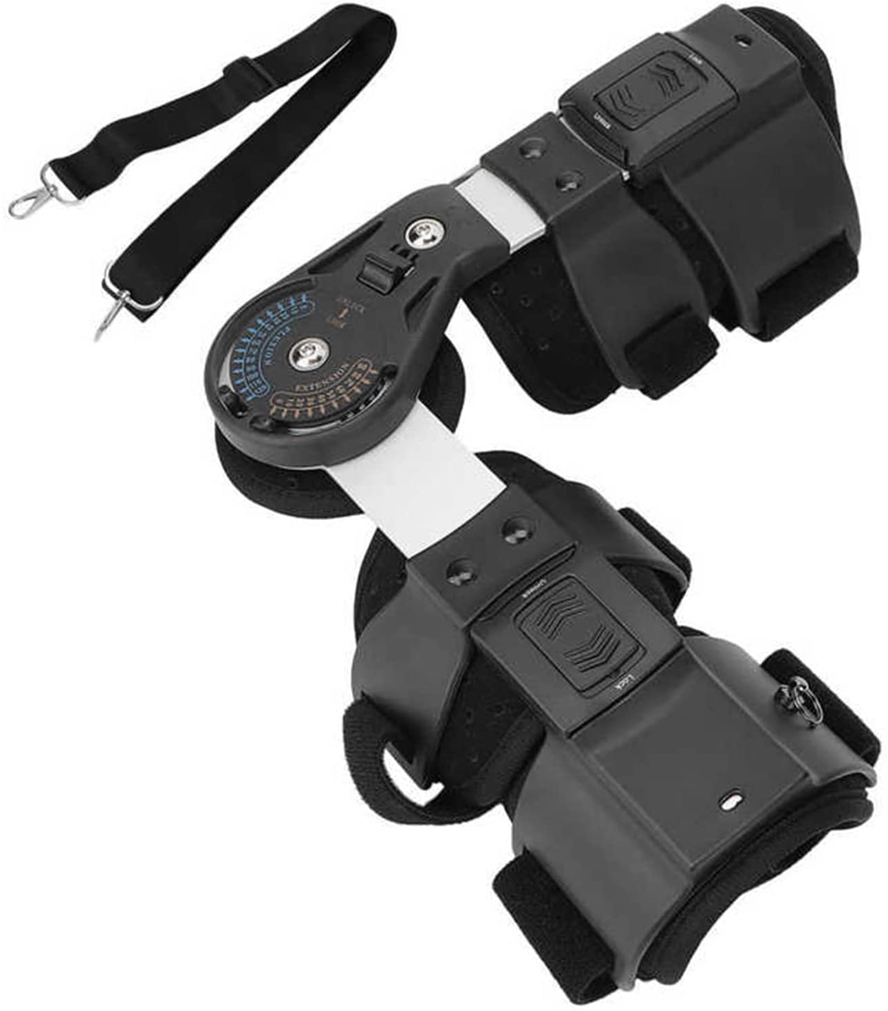 Hinged ROM Elbow Brace With Strap Support Injury Recovery, Adjustable Elbow Brace Stabilizer Splint, Elbow Fracture Fixation Unisex,Left