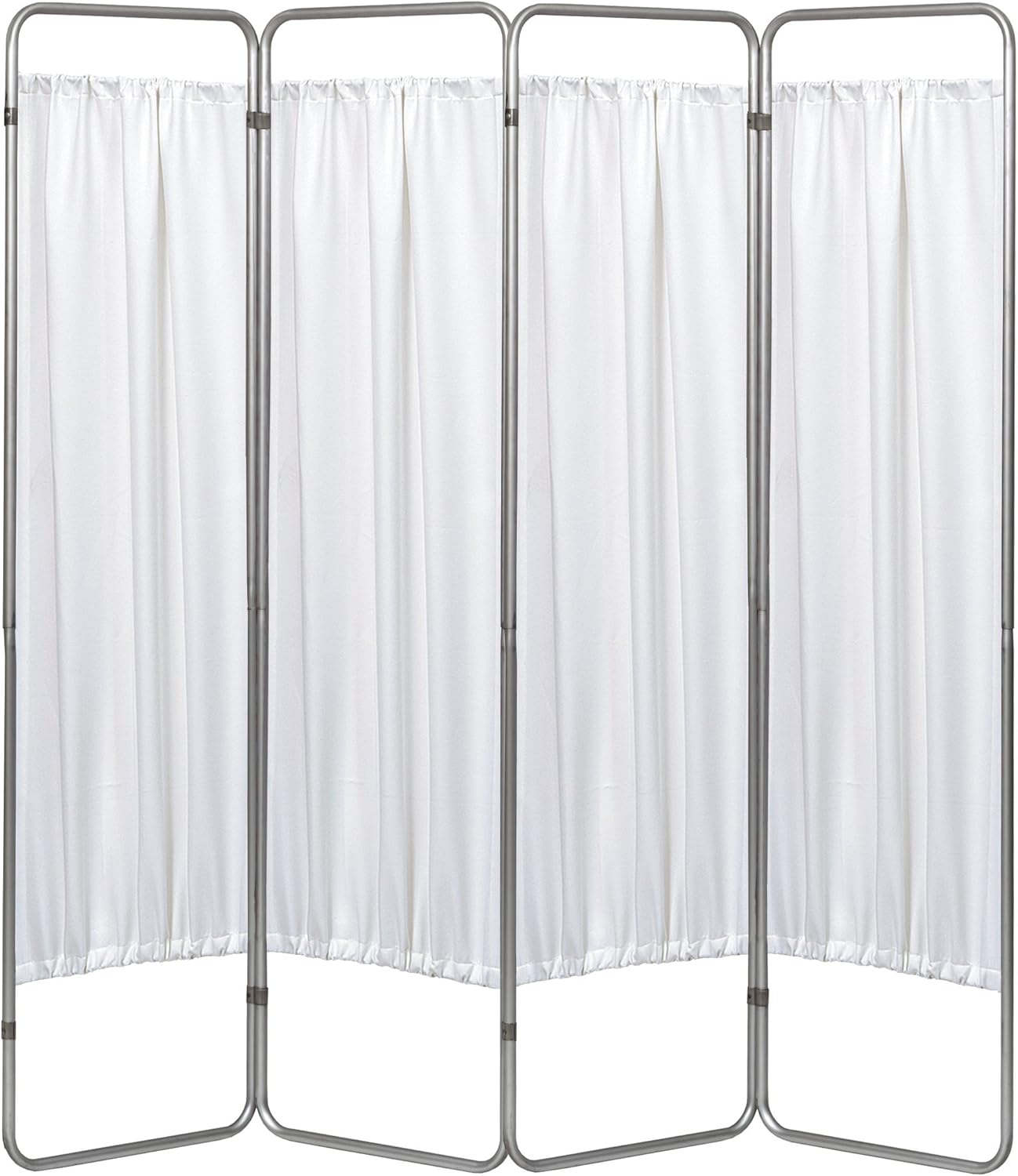 Omnimed 153094-10 Economy Privacy Screen with Vinyl Panels, White, 4 Section