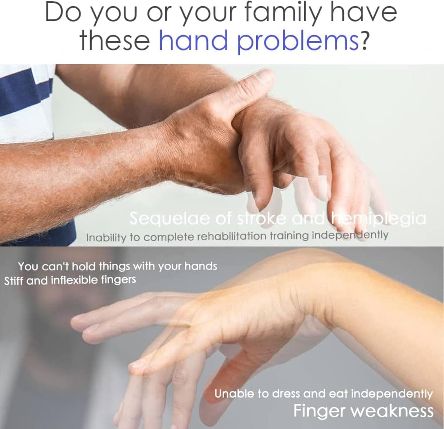 Rehabilitation Robot Gloves Hemiplegia Finger Rehabilitation Trainer Robot Gloves with Hand Dysfunction Independently Rehabilitation Training,Left-L