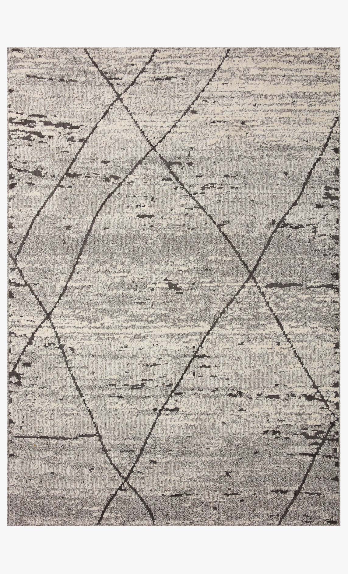 Loloi II Fabian Transitional Grey and Charcoal 4' x 6' Accent Rug