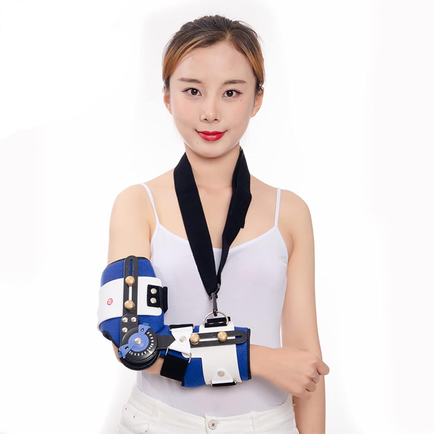 HAILM ROM Hinged Shoulder Arm Sling Forarm Braces Support Splint Orthosis Orthotics Band Pad Belt Immobilizer Strap,right