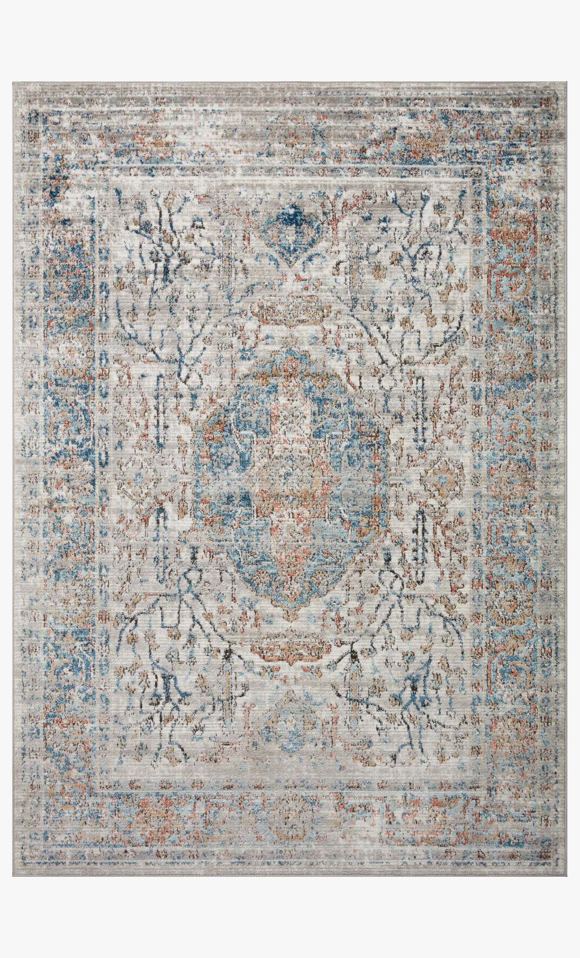 Loloi II Bianca Collection - Contemporary Power Loomed Rug in Stone (BIA-02)