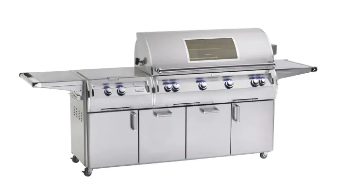 Fire Magic Echelon Diamond E1060s 48-Inch A Series Freestanding Gas Grill With Rotisserie, Infrared Burner, Power Burner, Analog Thermometer & Magic View Window, Propane (E1060S-8LAP-51-W)
