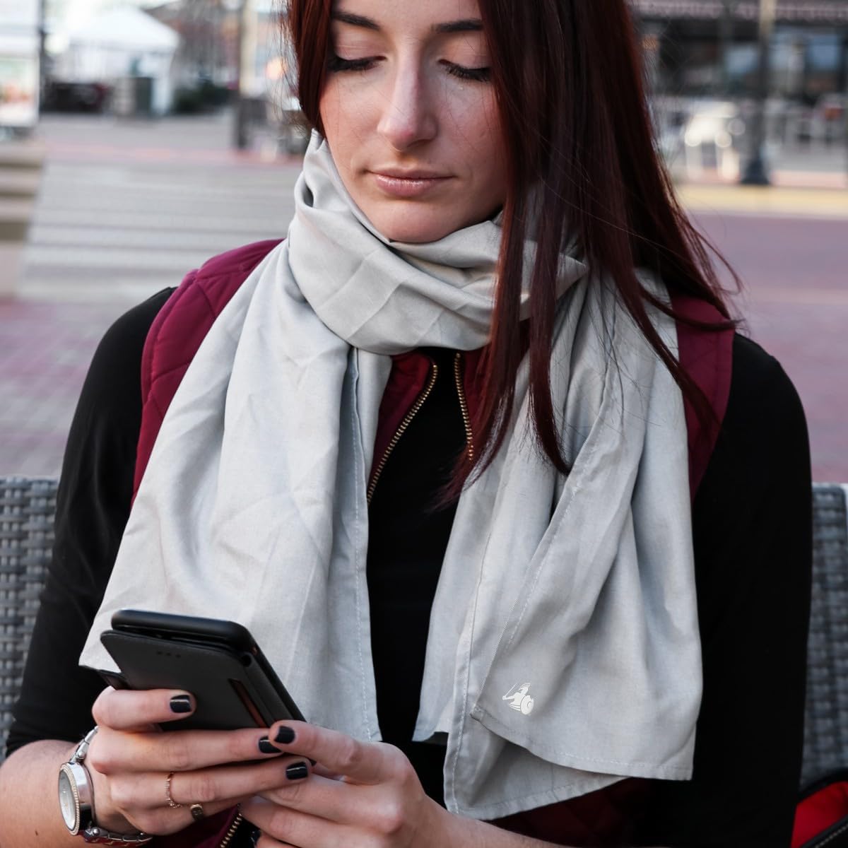 DefenderShield® EMF 5th Generation Wireless Emission Radiation Protection Shielding Scarf - One Size for Men and Women