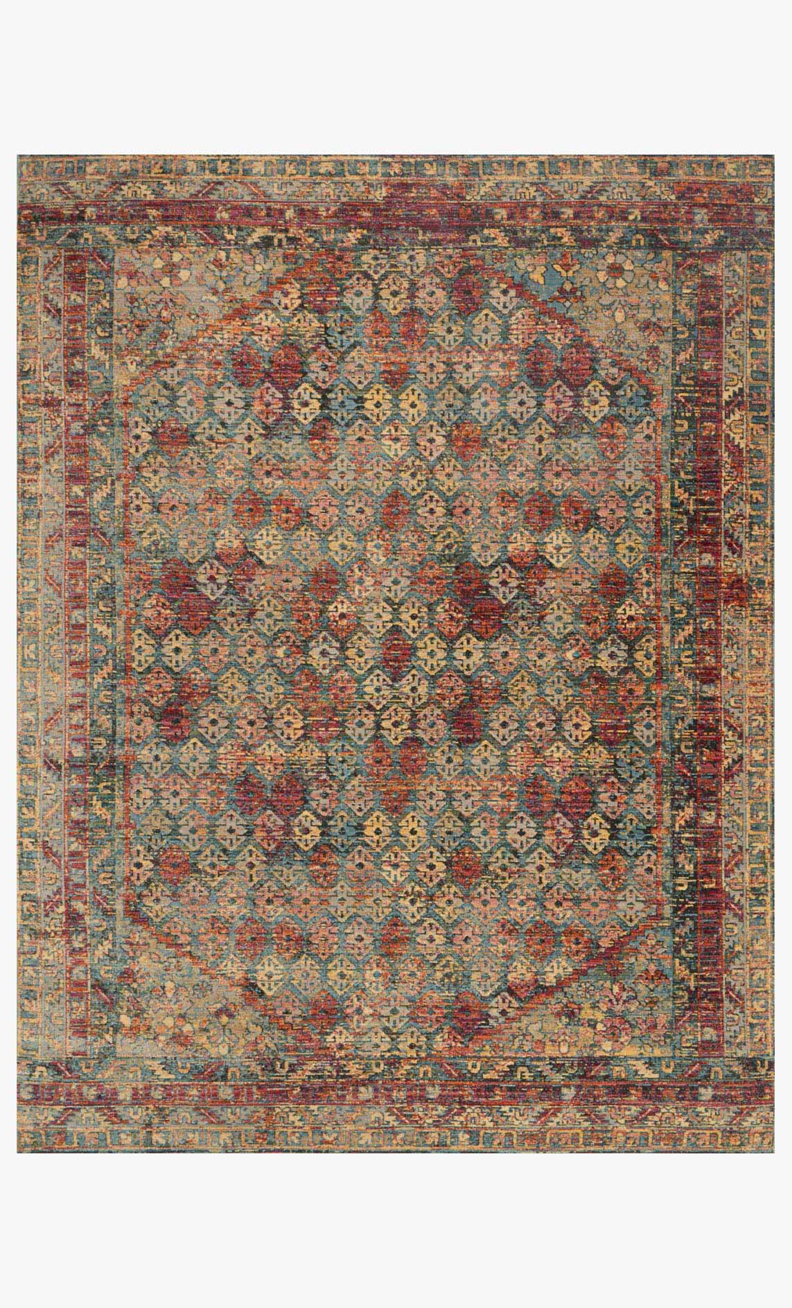 Loloi Javari Collection - Contemporary Power Loomed Rug in Slate & Berry (JV-03)