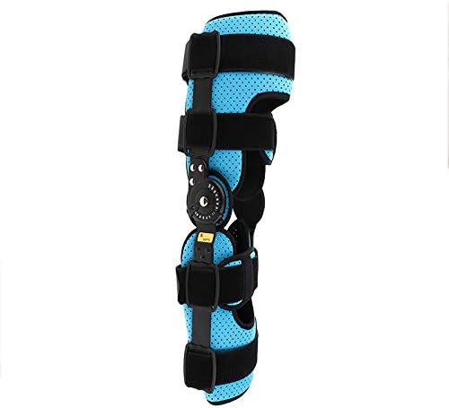 Unisex Universal Hinged Knee Brace Adjustable Leg Stabilizer Post-Op Knee Brace for Recovery Stabilization for ACL, PCL, MCL or LCL(