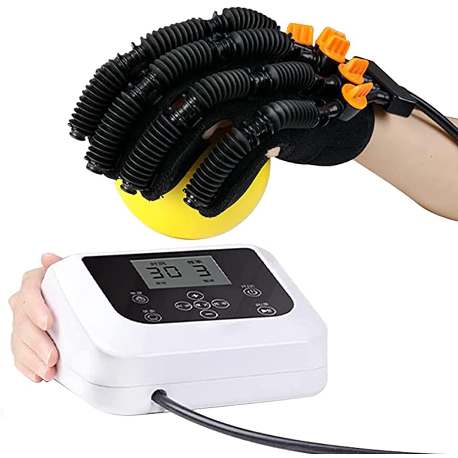 OMaju Fitness Equipment Hand Splint Support Finger Wrist Training Equipment Rehabilitation Robot Gloves for Hand Functional Impairment/hemiplegia/stroke Hand Wrist Orthosis