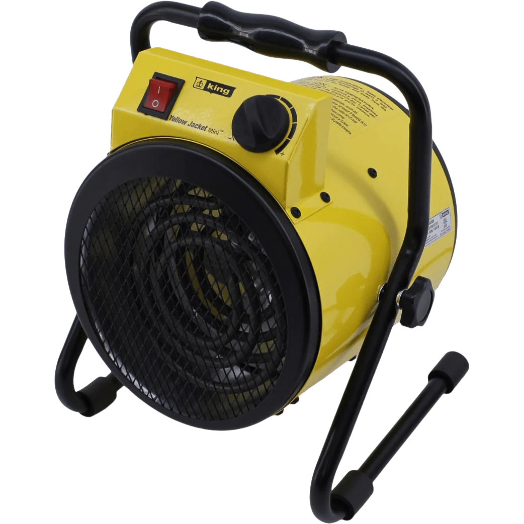 King Electric PSH1215T 1500W 120V Portable Garage/Shop Heater - Yellow