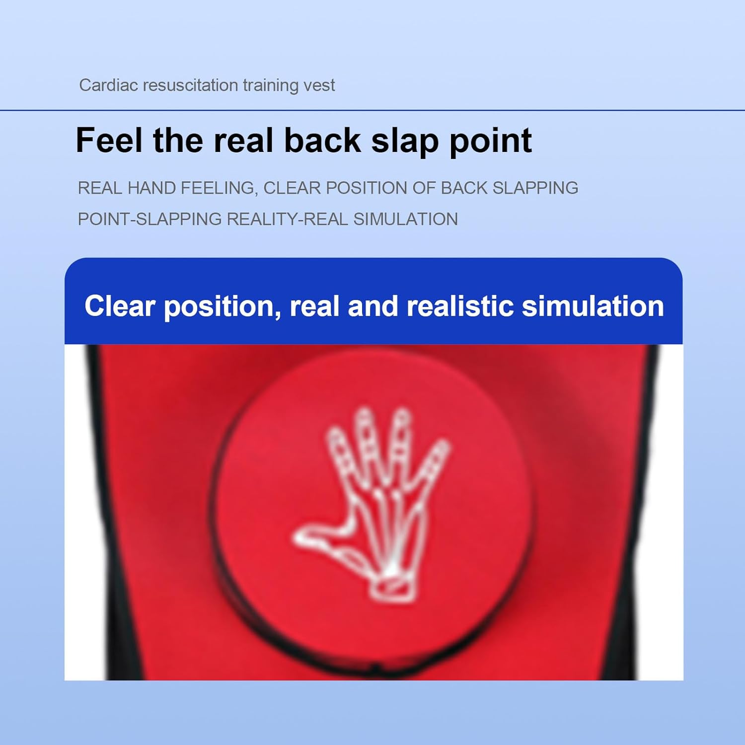 Anti Choking Airway Obstruction Simulation Training Vest, Wearable CPR First Aid Training, for School Student Education Teaching Accessories