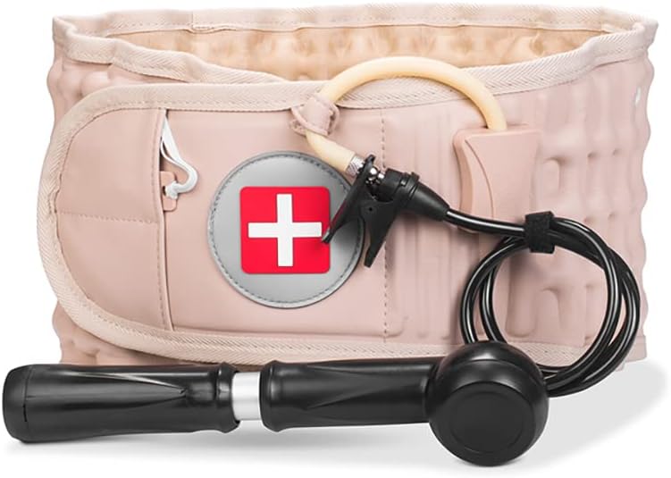 Lumbar Support Decompression Waist Air Traction Brace Spinal Back Relief Belt Backach Pain Release Device for Back Pain - Lower Back Traction Device 29-49 Waist