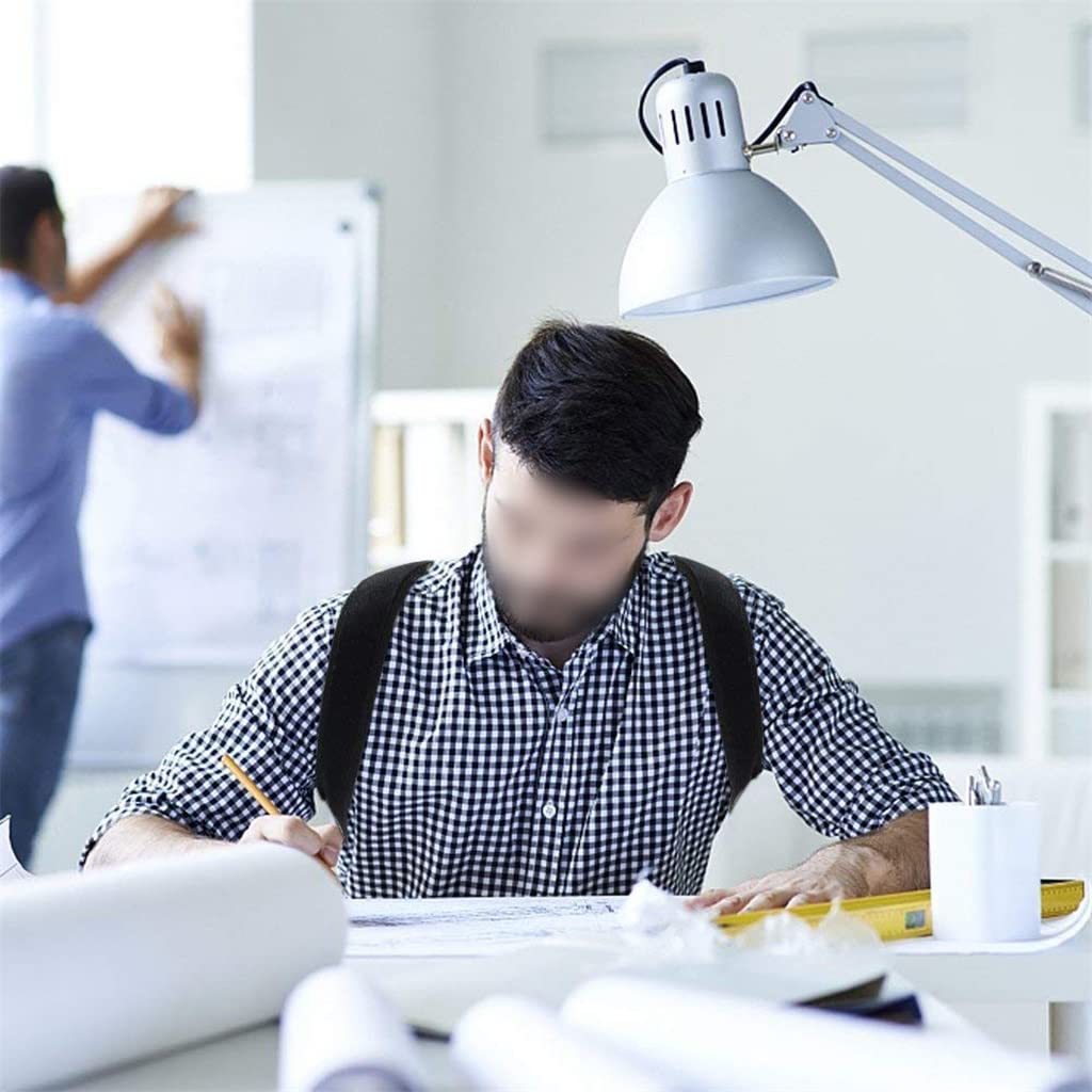 JSEIAJB Female Male Posture Corrector Adjustable Back Support Nylon Elastic Shoulder Back Brace Corset Back Belt(white-Dinosaur Doodle4,M code)