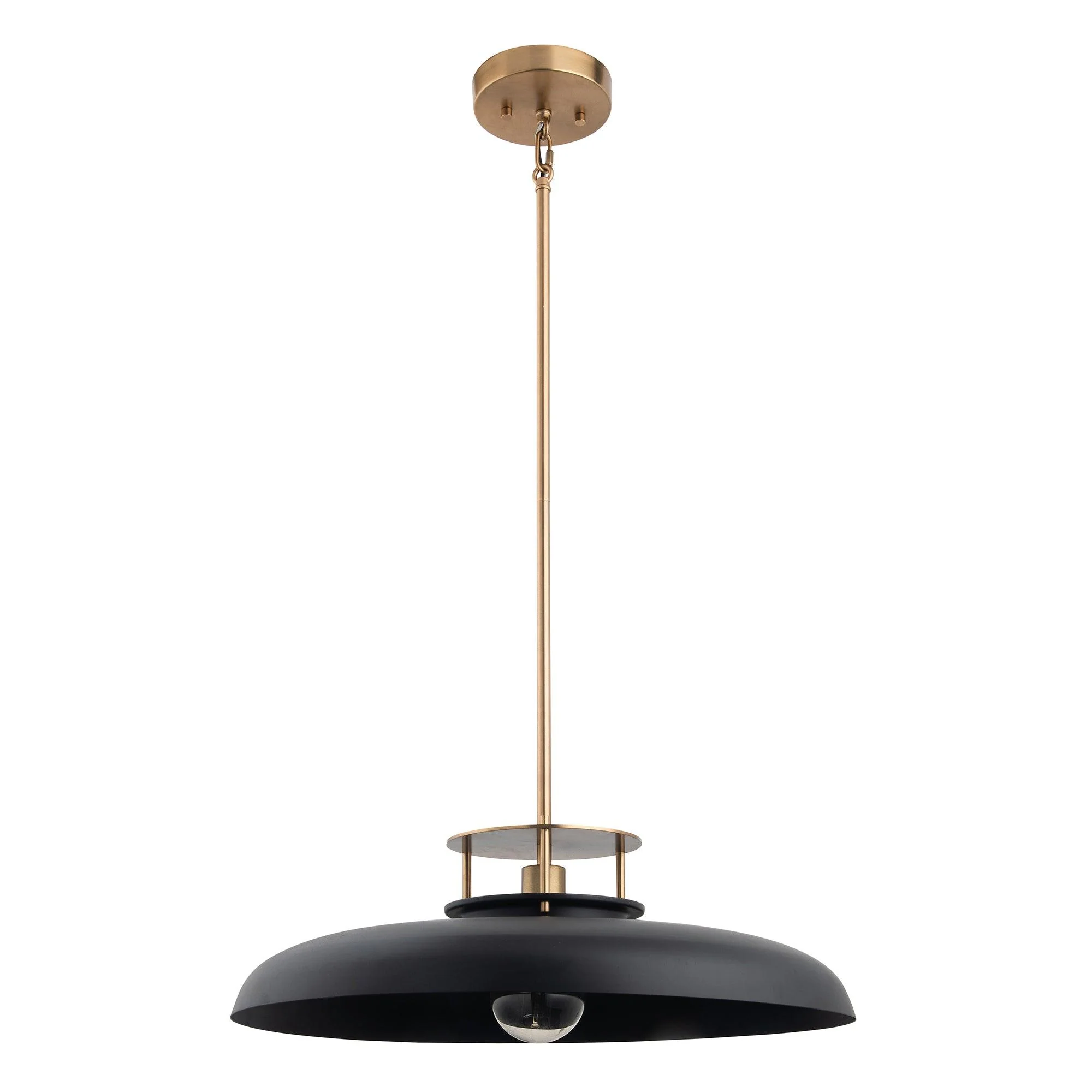 Parrot Uncle Beacon 1-Light Modern Gold & Black Island Pendant Light (BE101GBLK)