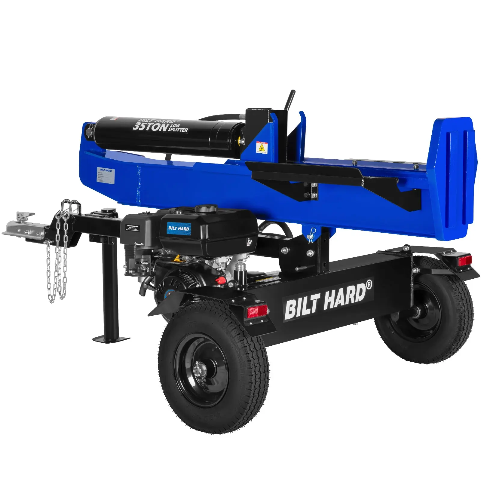LOG-X Series 35-Ton Full Beam Gas Log Splitter: 10hp 301cc OHV Engine, 23