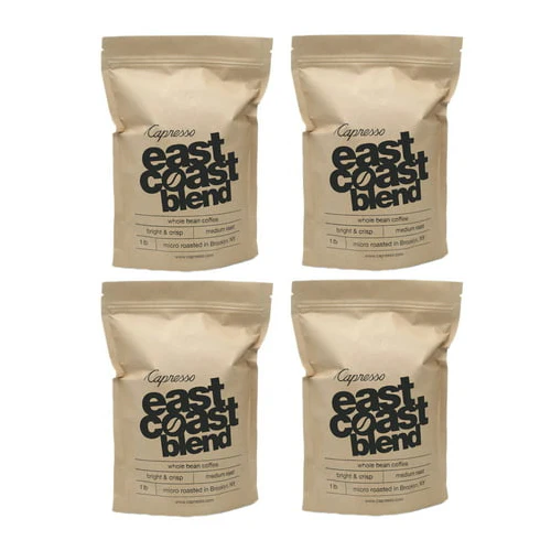 Capresso East Coast Blend Whole Bean Coffee (1-Pound, 4-Pack)