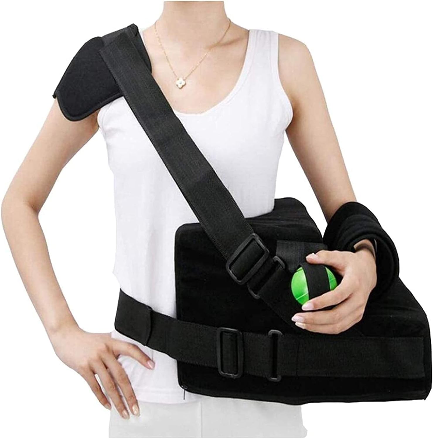 arm Sling Shoulder Sling arm Brace Shoulder immobilizer Adjustable Shoulder Immobilizer Supports Rotator Cuff Support Brace Shoulder Abduction Pillow(Size:Rightarm)