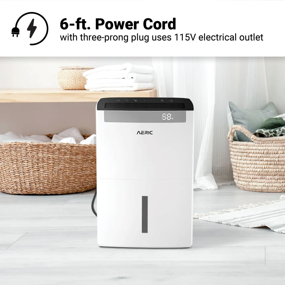 Aeric AERD501P 50 Pint Energy Star Dehumidifier