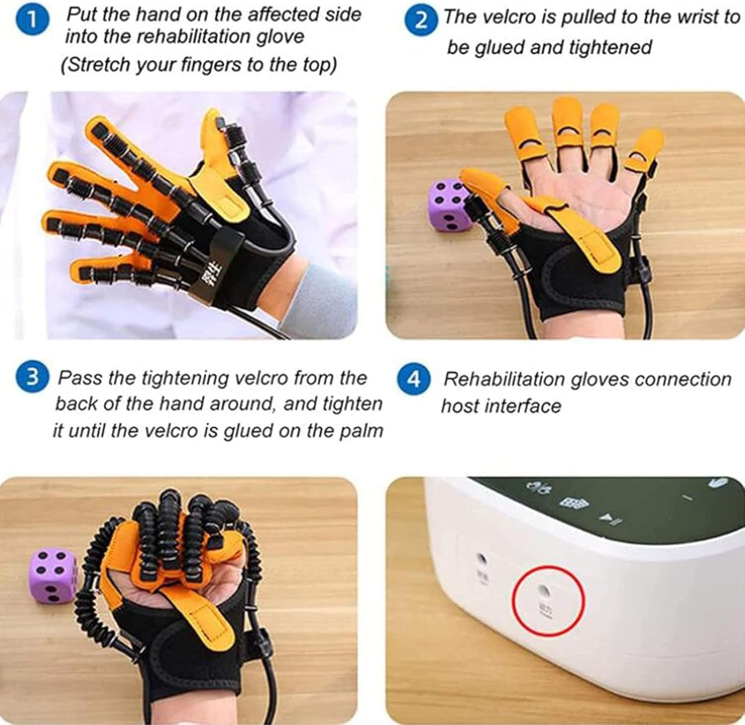 Finger Exerciser,Grip Strength Trainer,Kids Hand Rehabilitation Robot,Stroke Hemiplegia Rehabilitation Training Equipment,Finger Straightening Brace Guard Protector