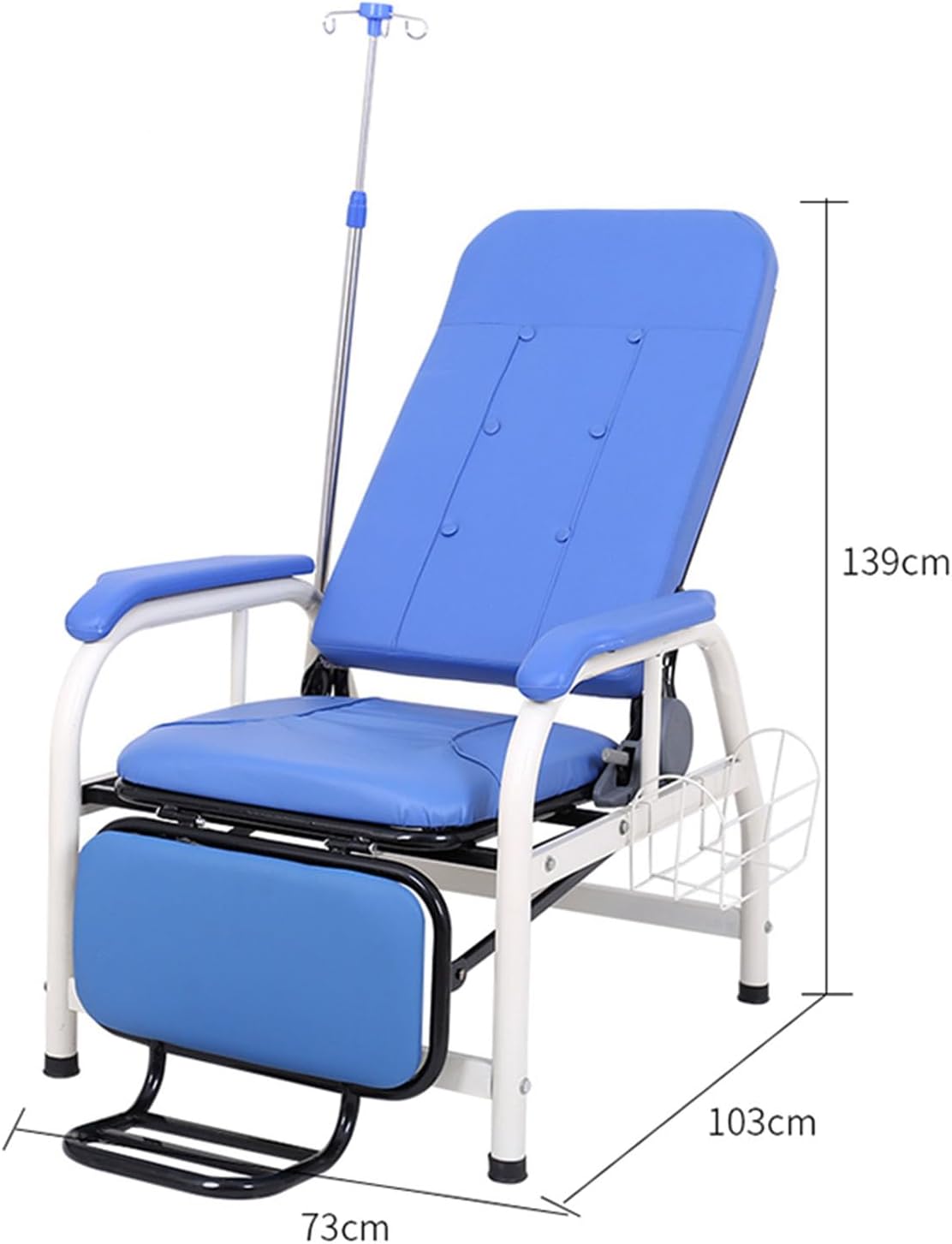 Phlebotomy Chair With Adjustable Armrest,blood Draw Chair Waiting Room Reception Chairs, Single Infusion Chair ,fully Reclining Reception Chairs Waiting Room Chair,for Research Laboratories Clinics