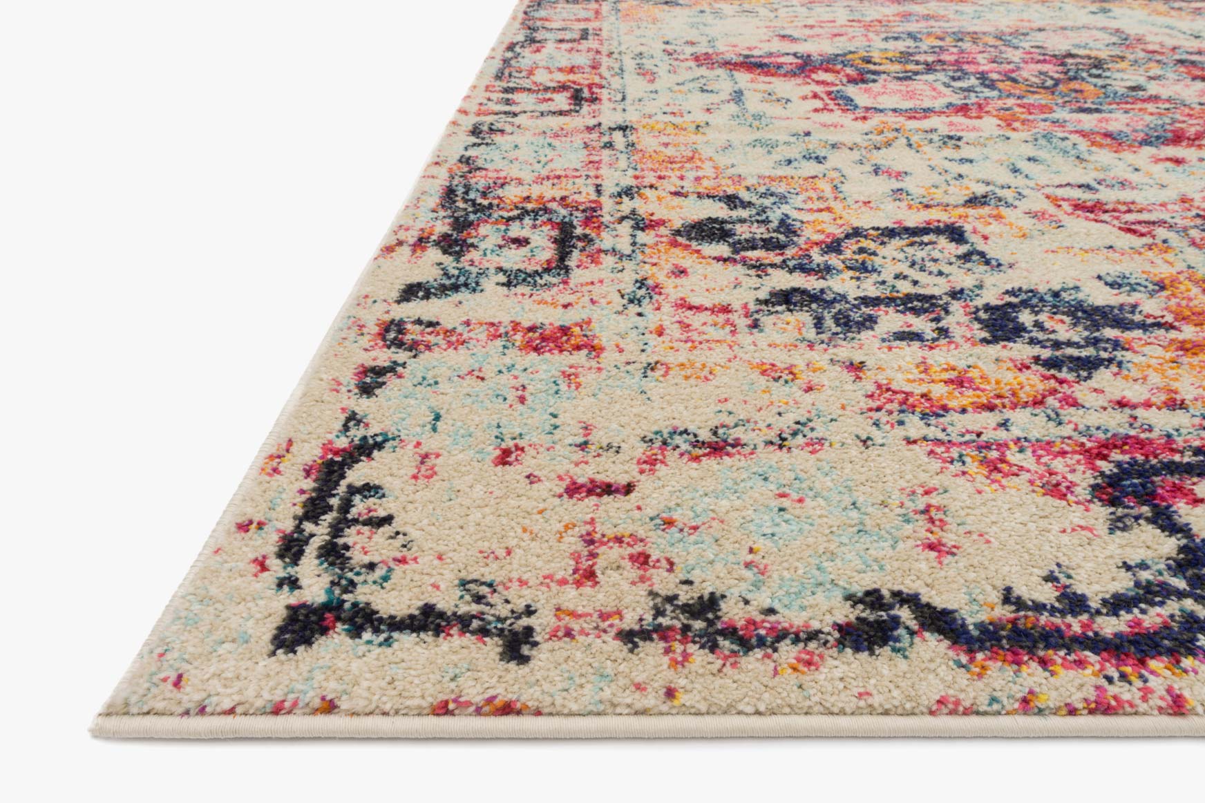 Loloi II Nadia Collection - Transitional Power Loomed Rug in Ivory & Fiesta (NN-02)
