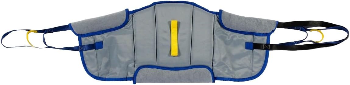 Patient Aid Padded Sit to Stand Sling (PASA2) with Back Support Padding & Stand Assist Straps for Moving Patients 125-250 lbs - Medium Transfer Lift Sling Compatible with Most Patient Lifts