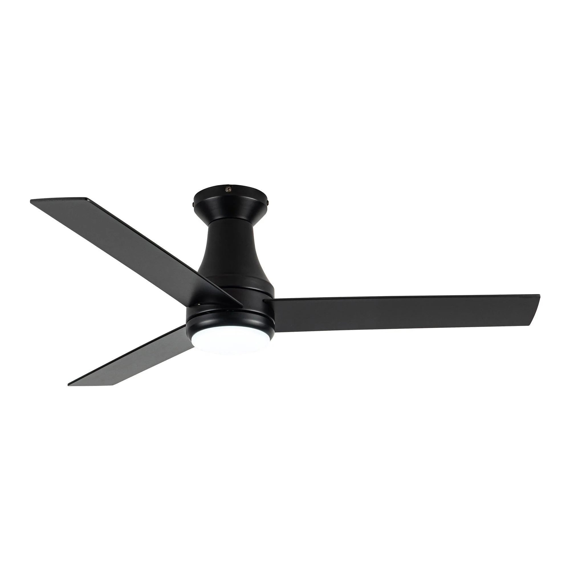 Parrot Uncle Vaczon 48-Inch 3 Blades Flush Mount Ceiling Fan with Lighting and Remote Control (VZA01B102A)