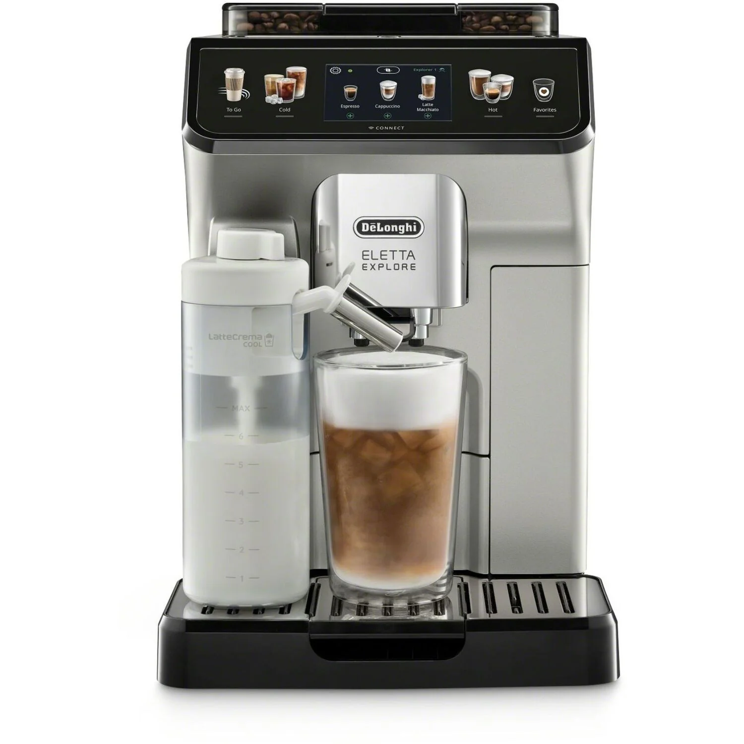 De'Longhi Eletta Explore Fully Automatic Espresso Machine with Cold Brew (ECAM45086S)