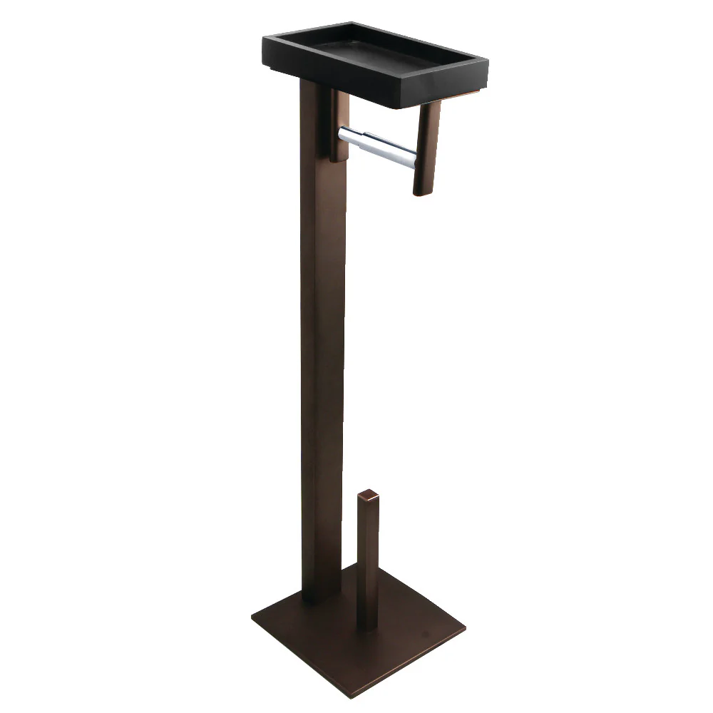 Kingston Brass Edenscape Freestanding Toilet Paper Holder with Storage Shelf, Oil Rubbed Bronze (SCC8505)