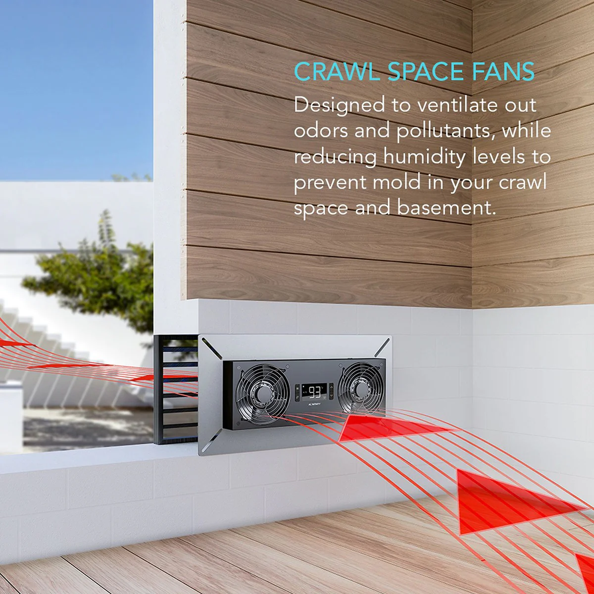 AC Infinity AIRTITAN T8 Crawlspace/Basement Exhaust Fan