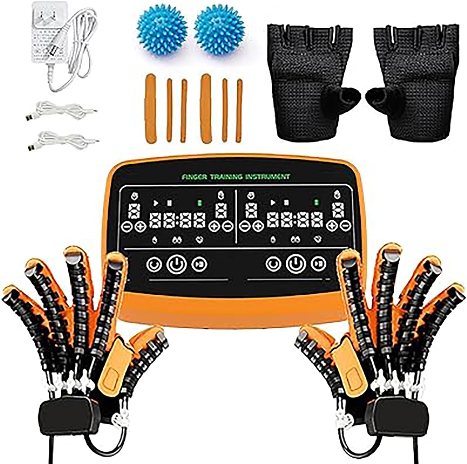 Rehabilitation Robot Gloves, Stroke Hemiplegia Rehabilitation Training Equipment, Smart Rechargeable Finger Training Equipment for Arthritis & Muscle Strength
