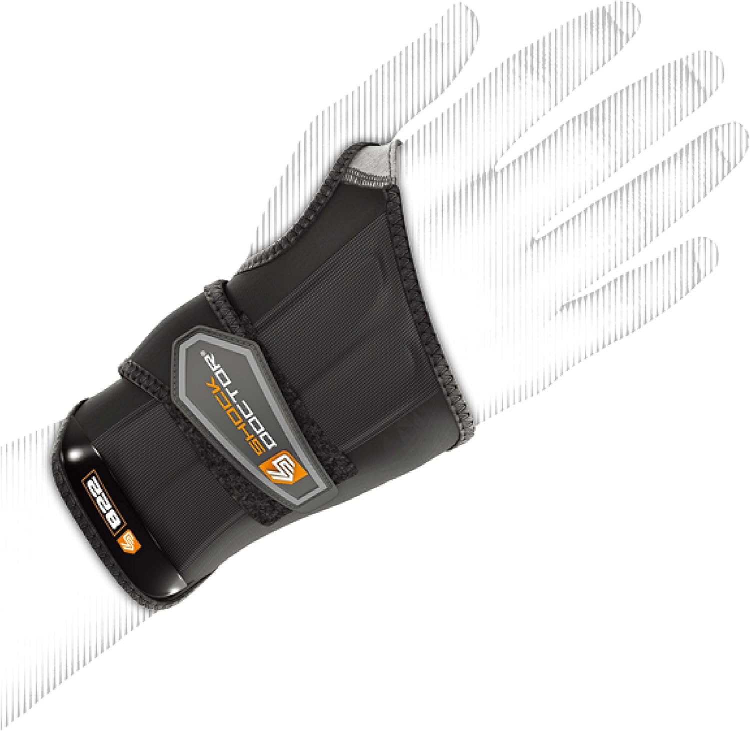Shock Doctor Black Wrist Sleeve-Wrap Support