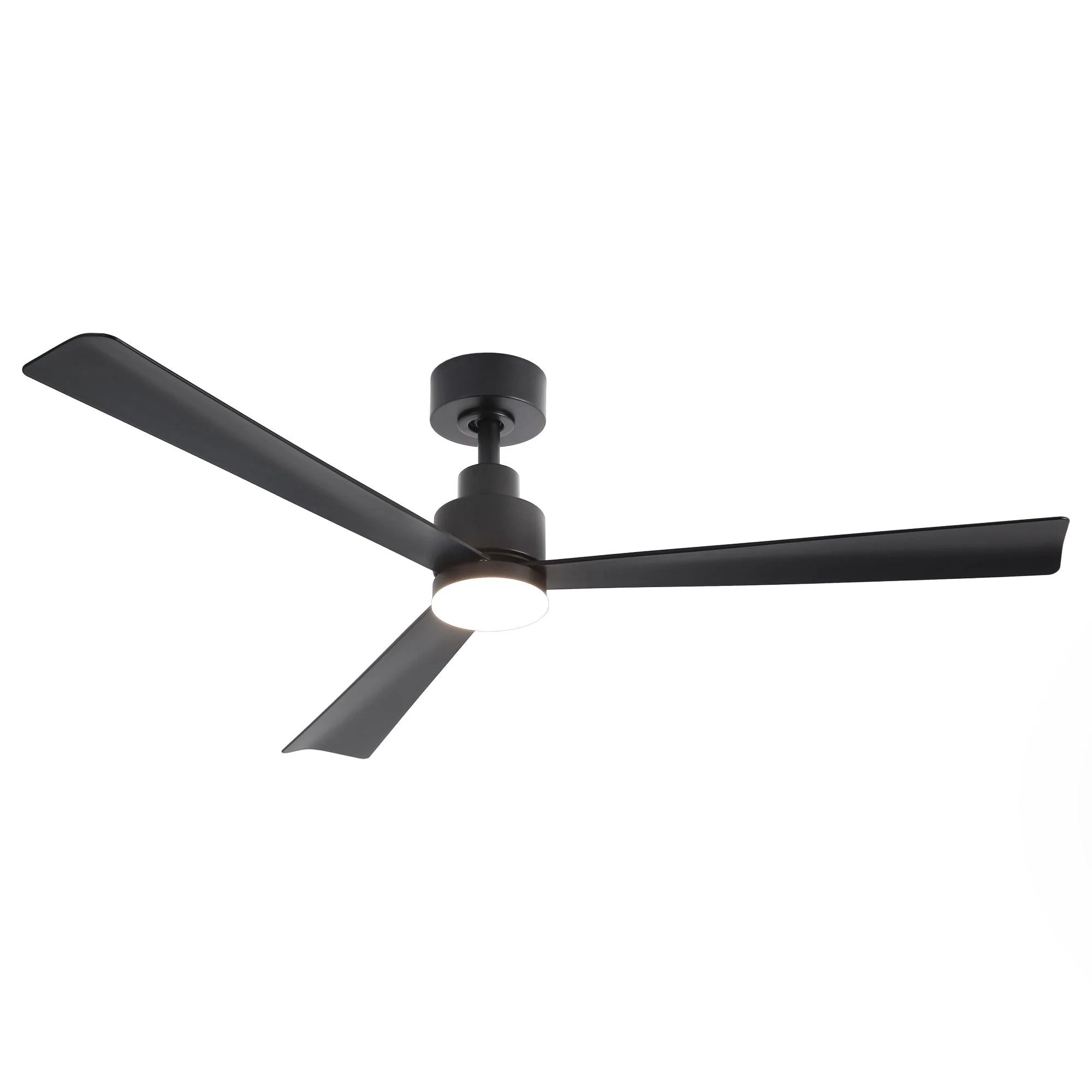 Parrot Uncle 52-Inch Dinah Modern Downrod Mount Ceiling Fan with Remote Control and LED Light