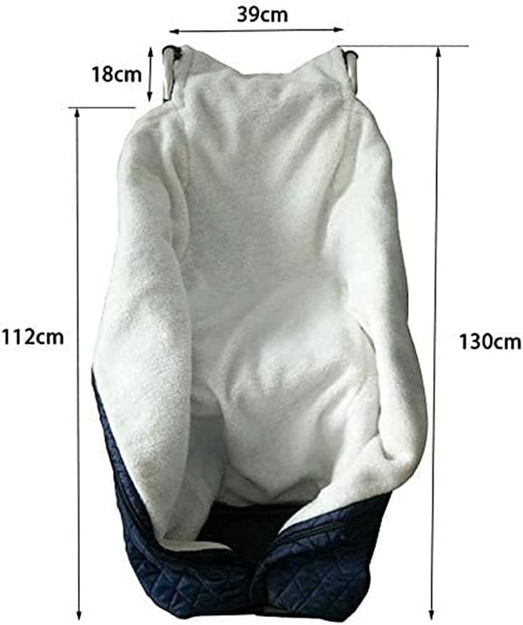 Wheelchair Blanket Wheelchair Windproof Warm Blanket,Lightweight Wheelchair Blanket with Zipper and Villus,Siamese Semi-Wrapped Windproof Set for Elderly and Disabl