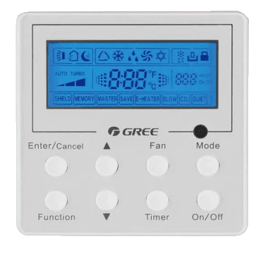 Gree Wired Programmable Controller for Ductless Mini-Splits XE72