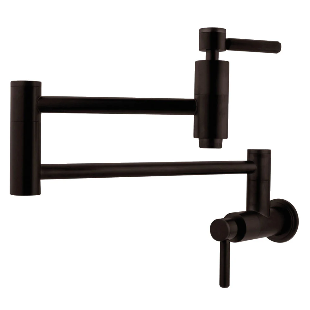 Kingston Brass Concord Wall Mount Pot Filler Faucet, Oil Rubbed Bronze (KS8105DL)