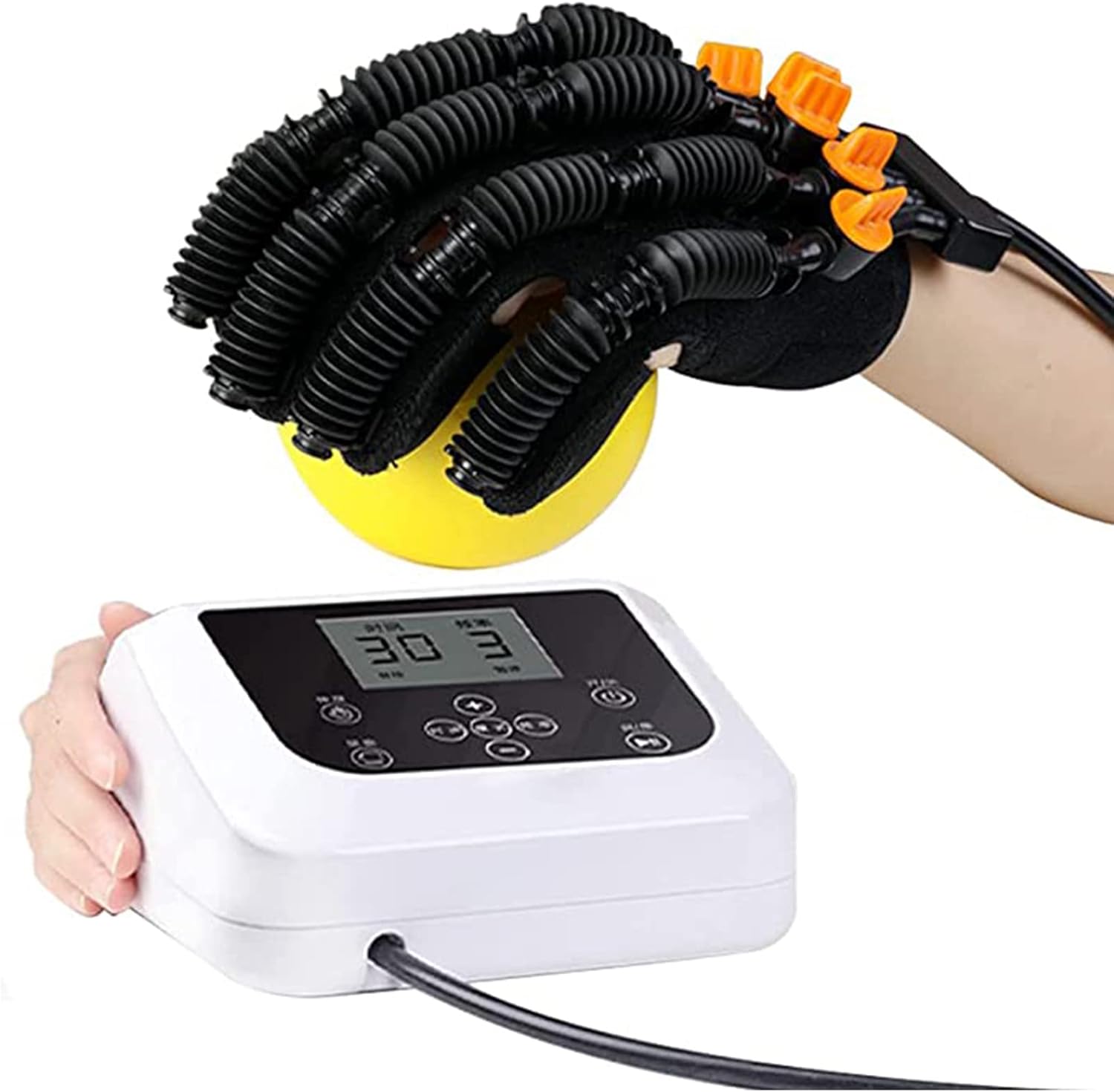 OMaju Fitness Equipment Hand Splint Support Finger Wrist Training Equipment Rehabilitation Robot Gloves for Hand Functional Impairment/hemiplegia/stroke Hand Wrist Orthosis