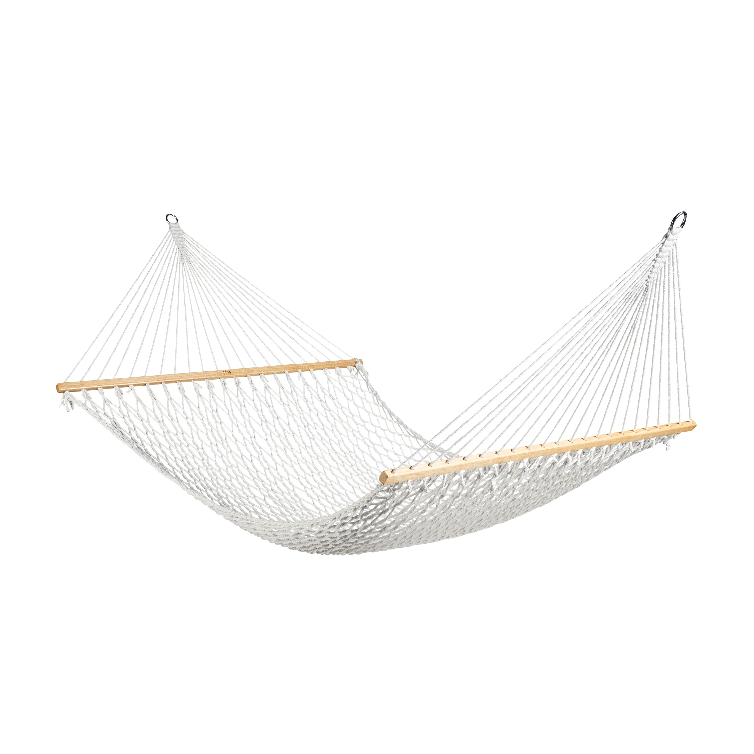 Bliss Hammocks BH-411 Classic 2-Person Rope Hammock W/ Spreader Bars & Hanging Hardware | 60-in. Wide | 450 Lb. Capacity