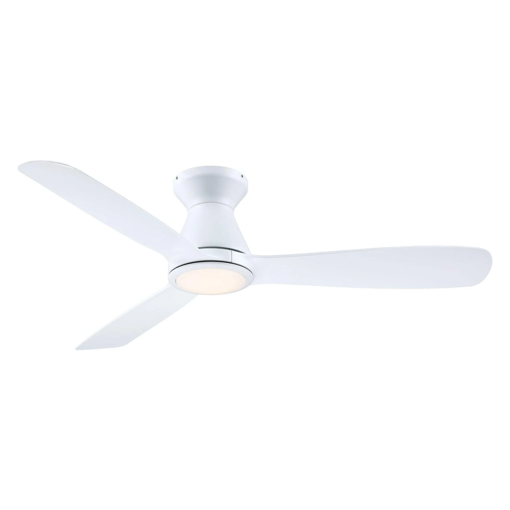 Parrot Uncle 52-Inch Ahmedabad Industrial DC Motor Flush Mount Reversible Ceiling Fan with LED Lighting and Remote Control (BBHDA199A)
