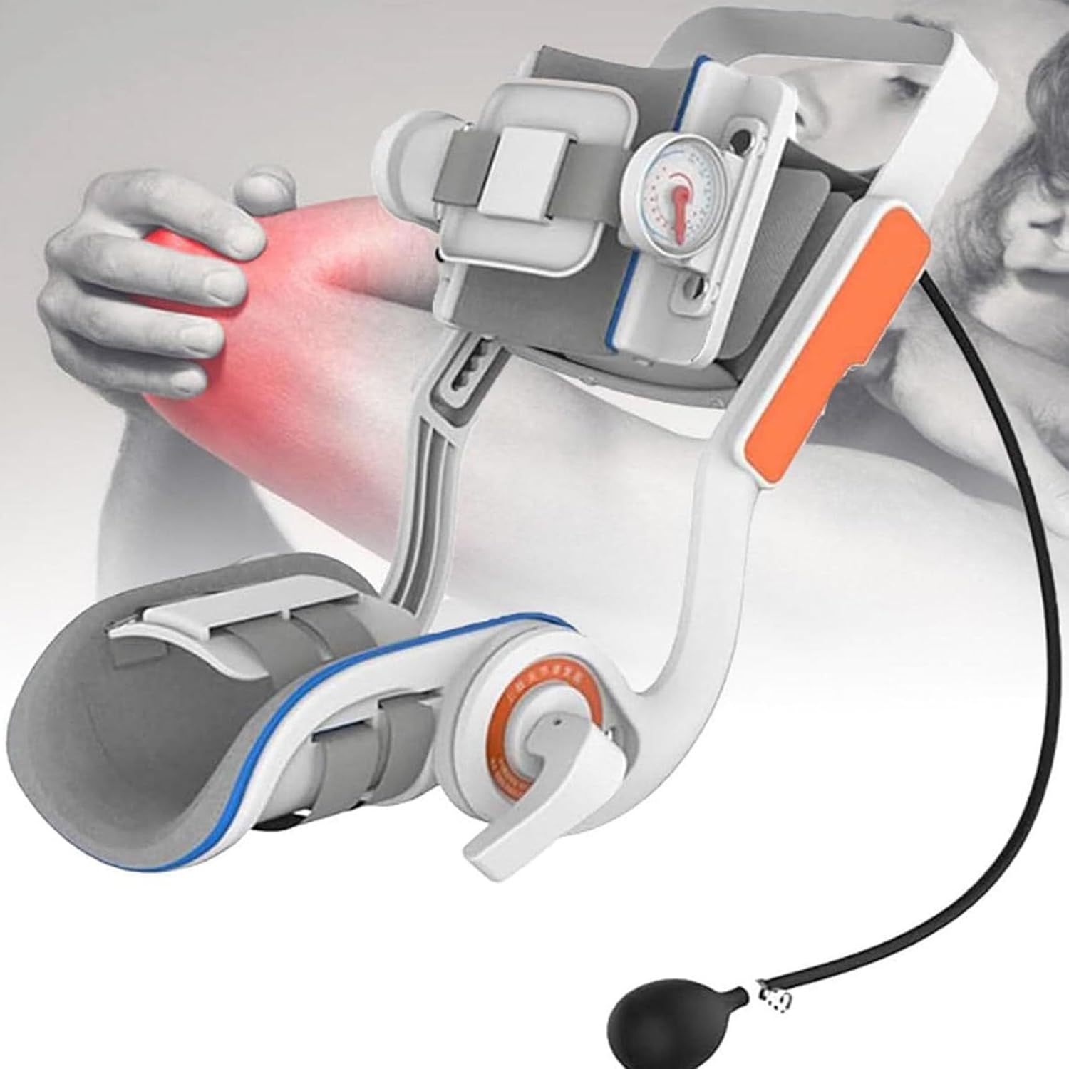 Brace Arm Flexion and Extension Trainer Elbow Guard,Elbow Joint Stretching Trainer, Hemiplegia Arm Rehabilitation Elbow Protector Stretch Out Trainer, Adjustable -5°~150° Bending/Stretch Angle