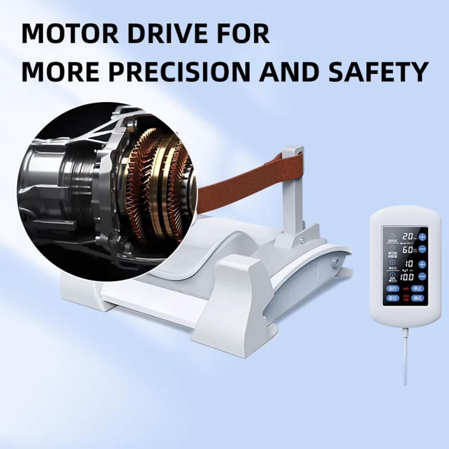 Cervical Neck Traction Device, Electric Cervical Spine Massager, 4-Point Positioning Support, with Remote Control, for Neck Pain Relief, Relieve Muscle Tension