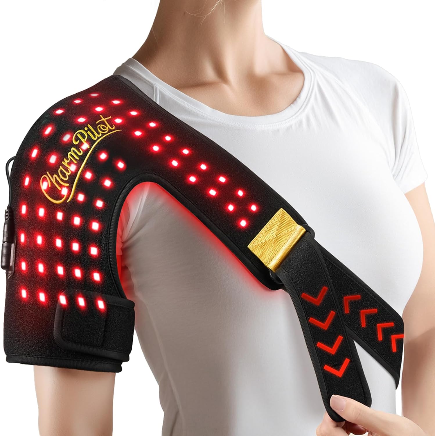 Red Light Therapy for Shoulder, Near-Infrared Light Therapy Pad, 660nm and 850nm Shoulder Therapy Strap (86LEDs), Red Light Therapy Shoulders Pads, Pain Relief
