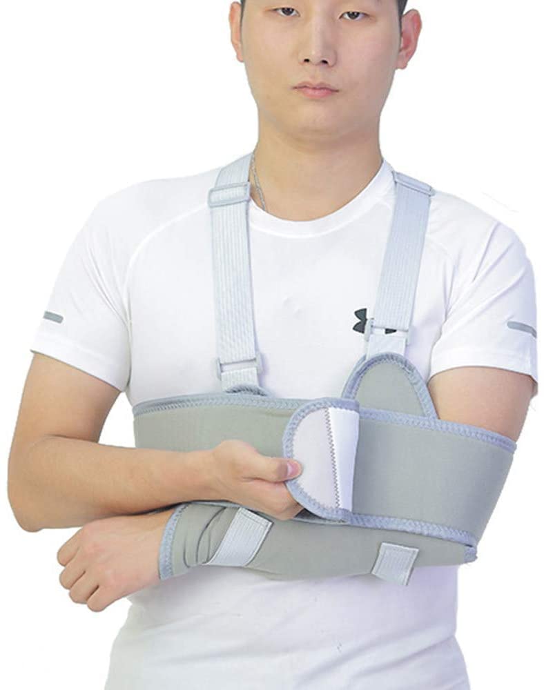Arm Sling With Waist Strap Be Suitable For Sleep Lightweight Fractured Sling Adjustable For Wrist Elbow Forearm Support