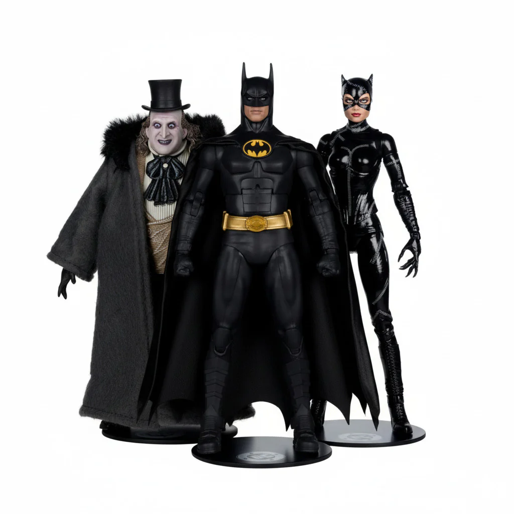 McFarlane Toys - Batman Returns the Movie: Batman, Catwoman, and Penguin Bundle