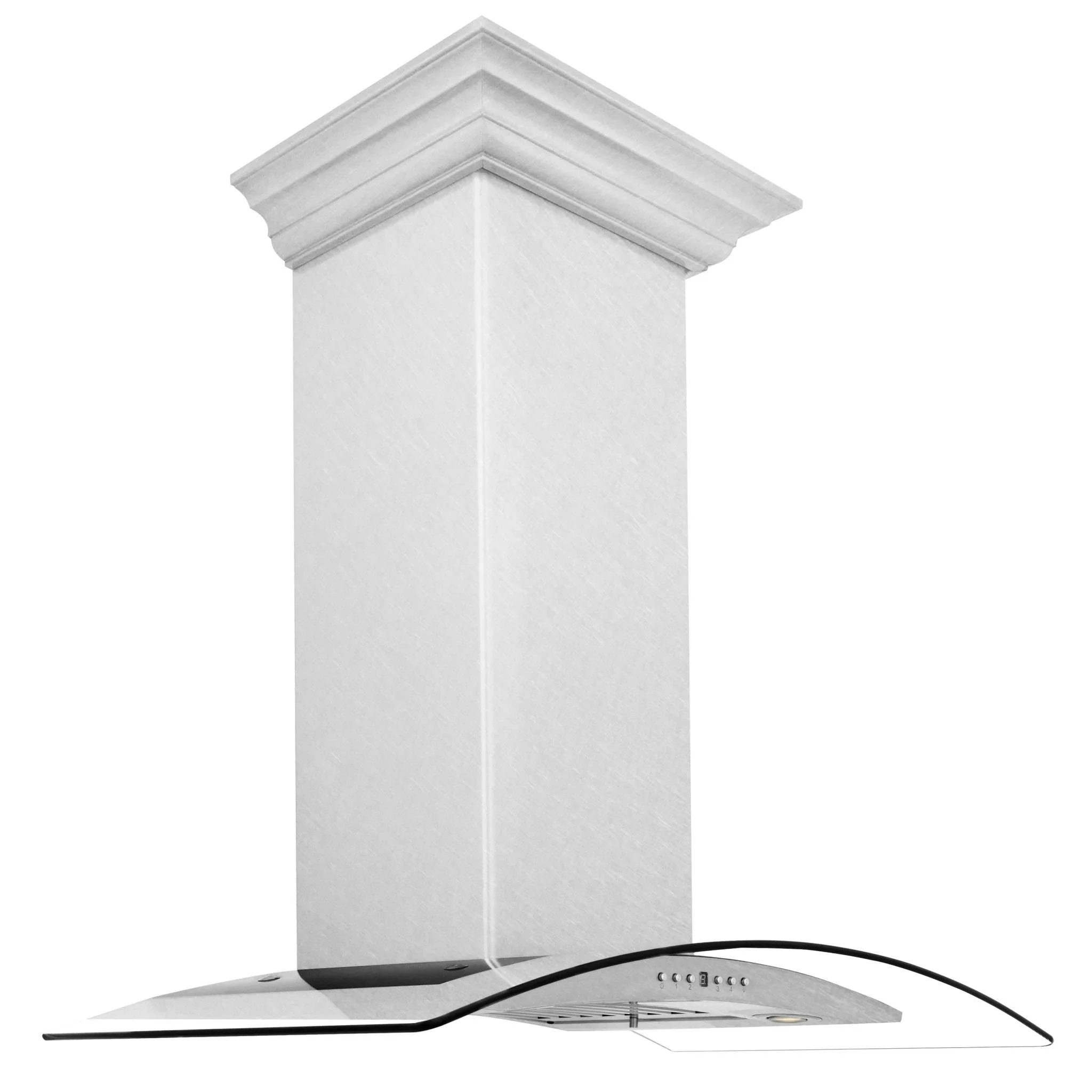 ZLINE 30-Inch Wall Mount Range Hood with DuraSnow Stainless & Glass (8KN4S-30)