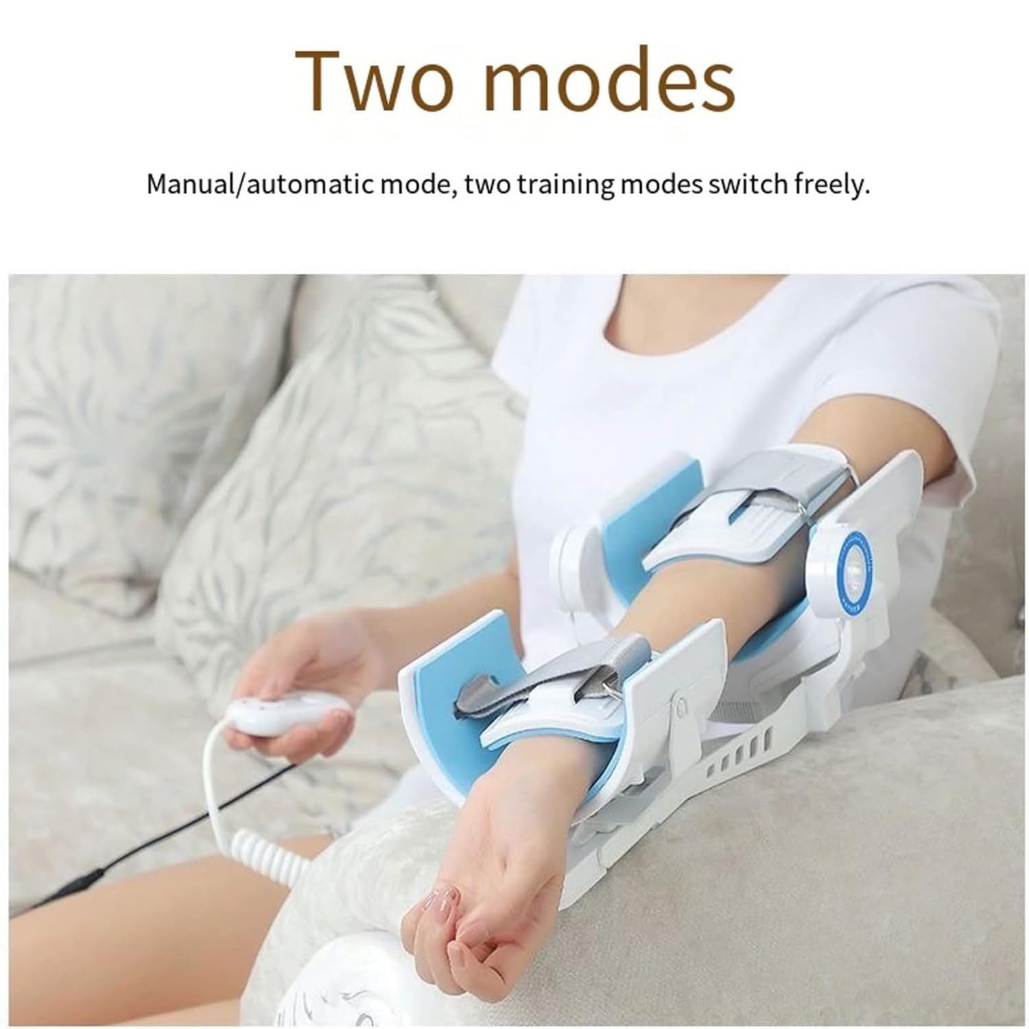 Hinged Elbow Brace Arm Exerciser,Electric Elbow Joint Rehabilitation Device,-5~150°Full-Angle Exercise and Adjustable Speed w/Remote