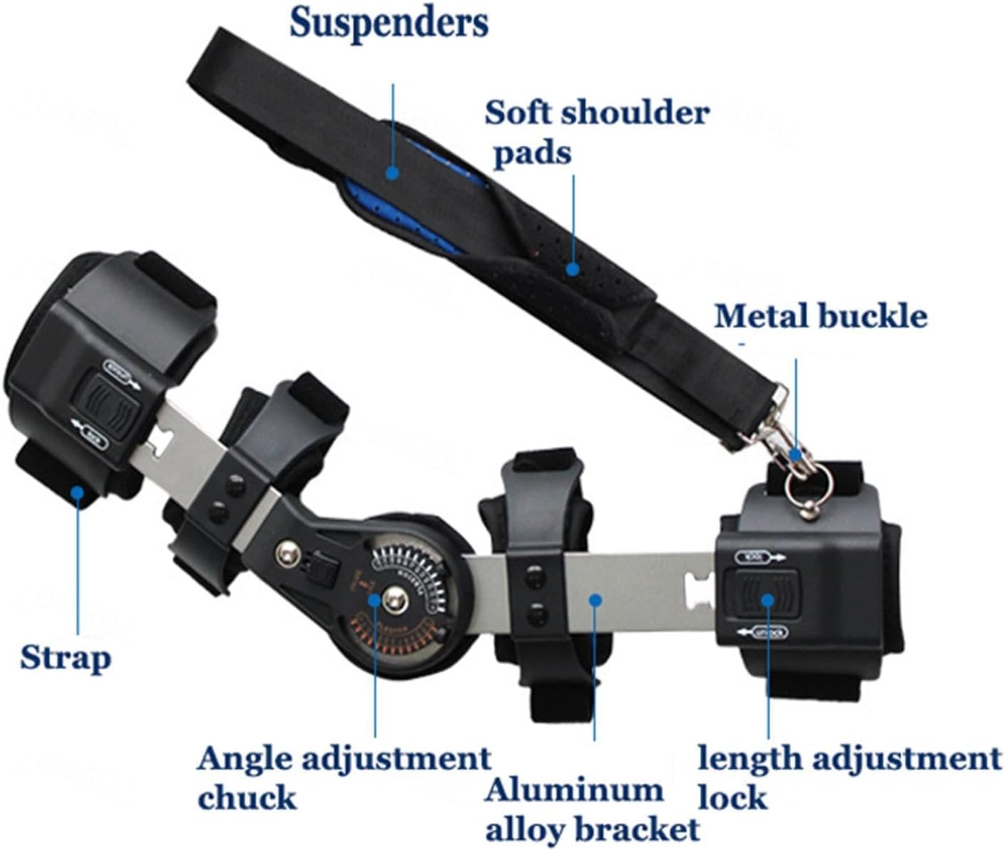 Post Hinged Elbow Brace with Strap Stabilizer Splint Arm Injury Recovery Support After Surgery Orthosis,for Ulnar Nerve Entrapment,Sleeping,Left,Left