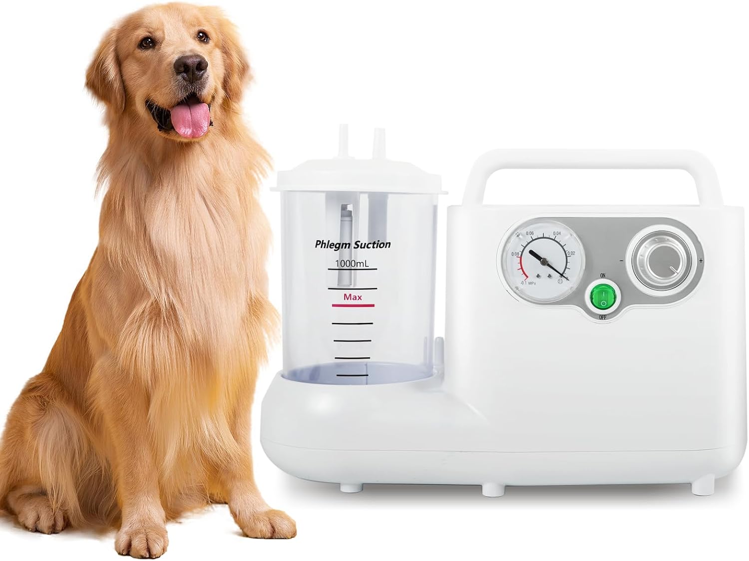 1000ml Portable Vacuum Machine for Home Use, Detachable Collection Bottle, 110V