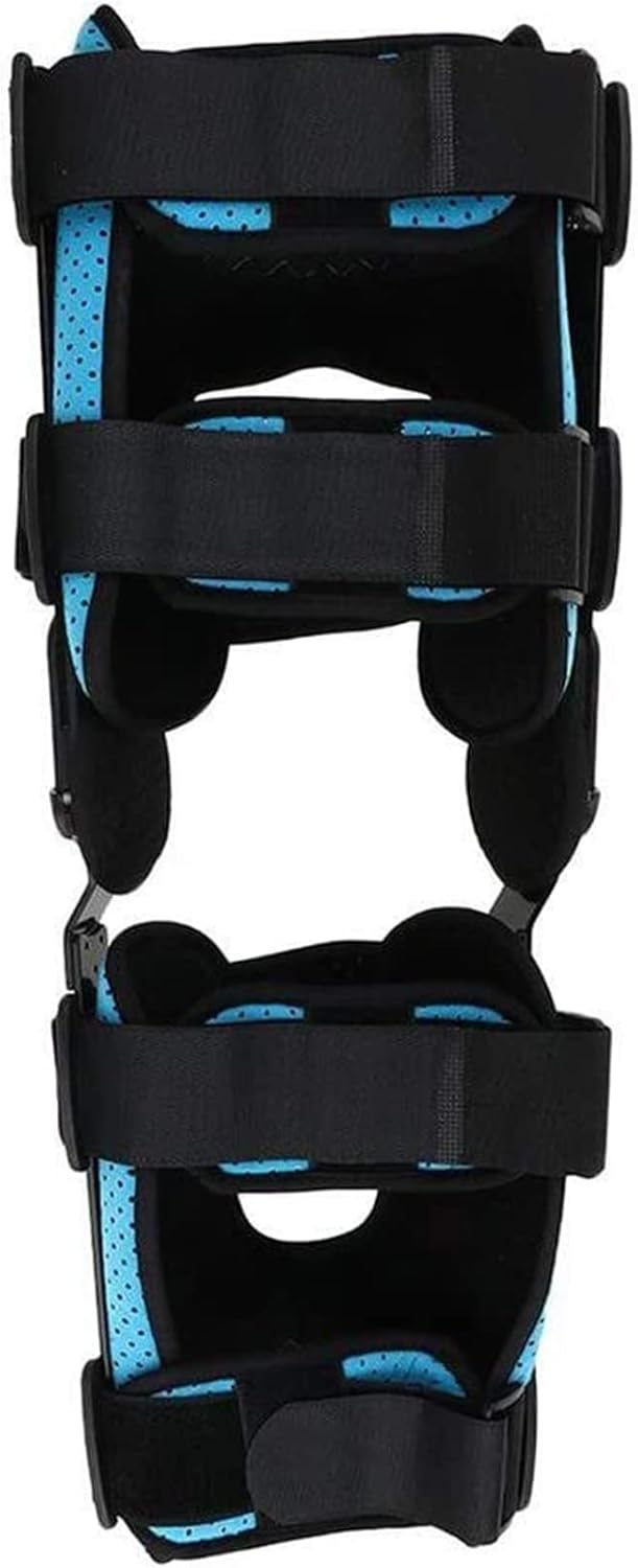 Hinged ROM Knee Brace，Hinged Knee Orthosis Adjustable Post Op Knee Braces Patella Brace Stabilizer for Acl, Ligaments, Osteoarthritis