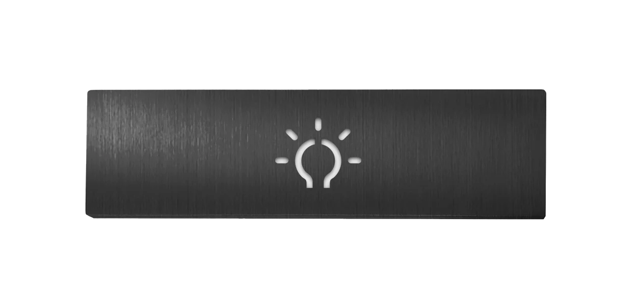 DoorBird Cover for Rectangular Light Push Button for D21X Series in Titanium