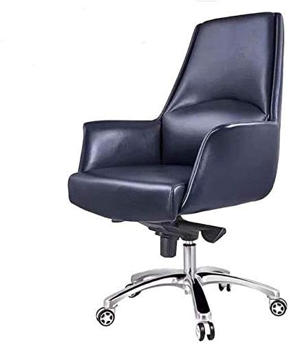Home Work Chair Swivel Adjustable Swivel Office Desk Chair with Armrests Lumbar Support Desk Ergonomic Chair Chair Reclining Ergonomic Design Leather Boss Chair and (