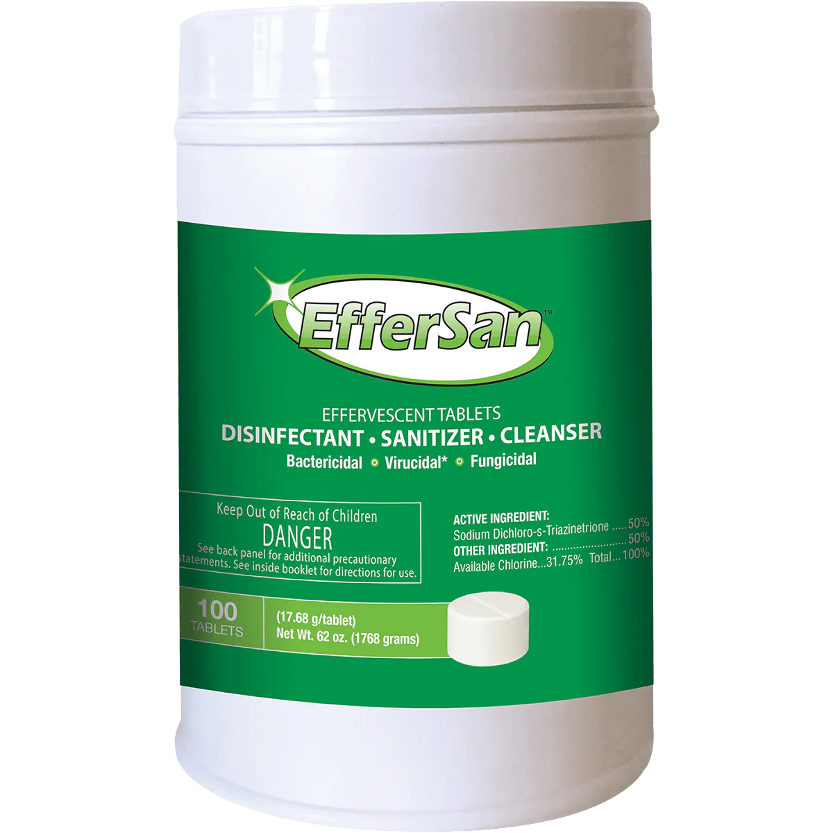 EfferSan HOCI Disinfectant Tablets - 17.68g